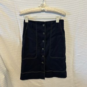J crew blue/ navy skirt size 6 excellent condition